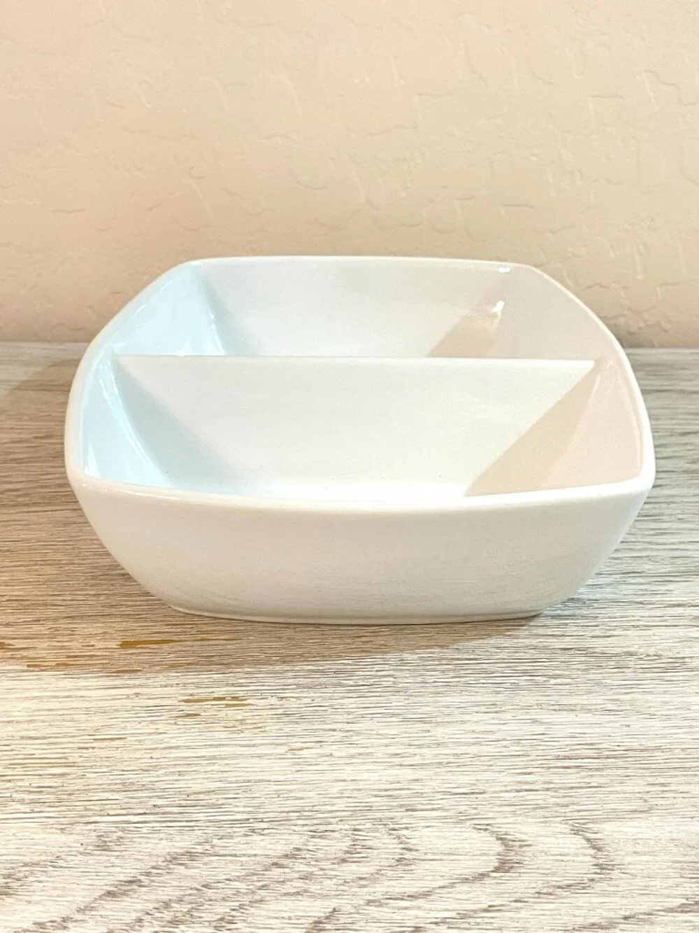 Target Home Divided Serving Dish 2 Section Serving Bowl White Porcelain